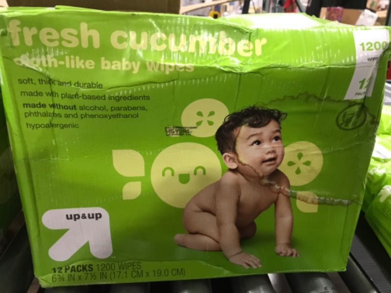 Photo 2 of [12 Ct.] Fresh Cucumber Baby Wipes- up & up™ 