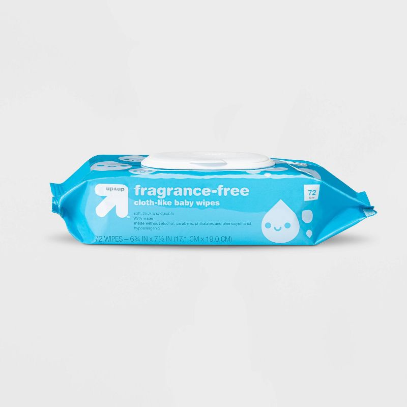 Photo 1 of [8 Ct] Fragrance-Free Baby Wipes - up & up™