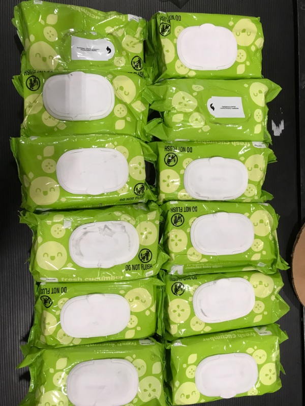 Photo 2 of [12 Ct]  Fresh Cucumber Baby Wipes- up & up™ 