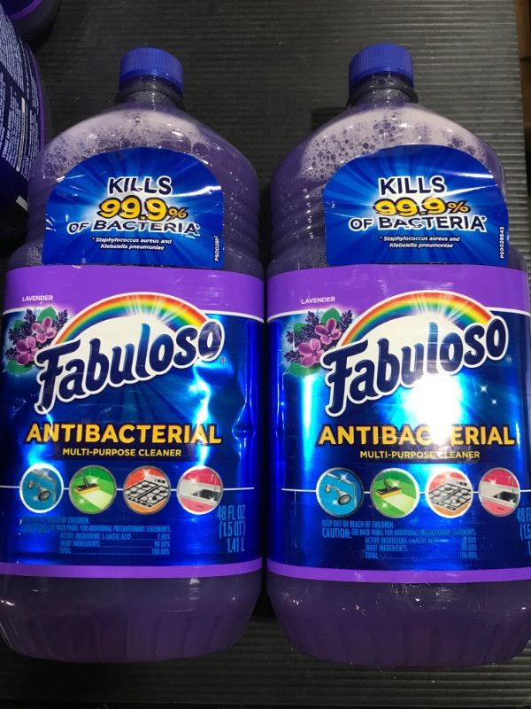 Photo 2 of [2 Pack] Fabuloso Lavender Anti-Bacterial Multi-Purpose Cleaner - 48 fl oz

