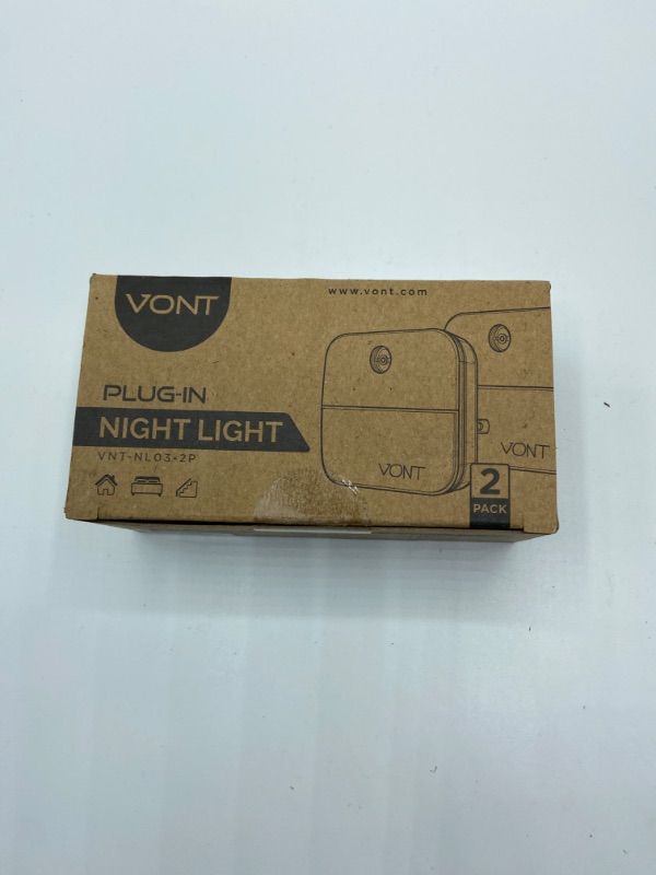 Photo 4 of Vont Motion Sensor Night Light, [4 Pack] Plug in Dusk Till Dawn Motion Sensor Lights, LED Nightlight with High & Low Modes, Compact, Customizable for Bedroom, Bathroom, Kitchen, Hallway, Stairs