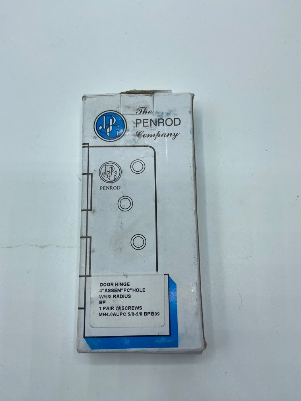 Photo 2 of Penrod Stainless Steel Ball Bearing Door Hinges, 4 Inch with 5/8 Inch Radius, Riveted Non-Removable Pin, 3 Pack