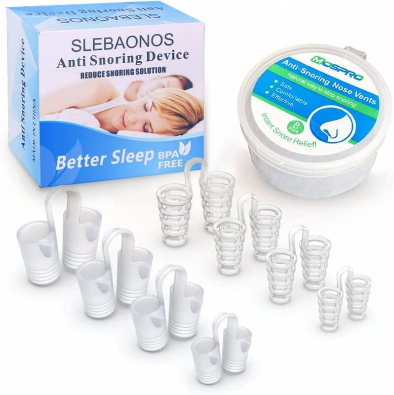 Photo 2 of 8 Pack Nose Vents to Ease Breathing Anti Snoring Nose Vents with Different Size Breathing Relief Nasal Dilator Includes Travel Case