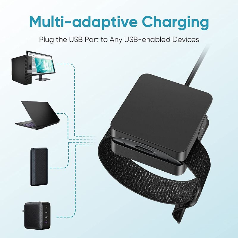 Photo 1 of Charger Cable for Halo Band, Replacement Charging Clip for Halo Device, 3.3ft (Not Official)