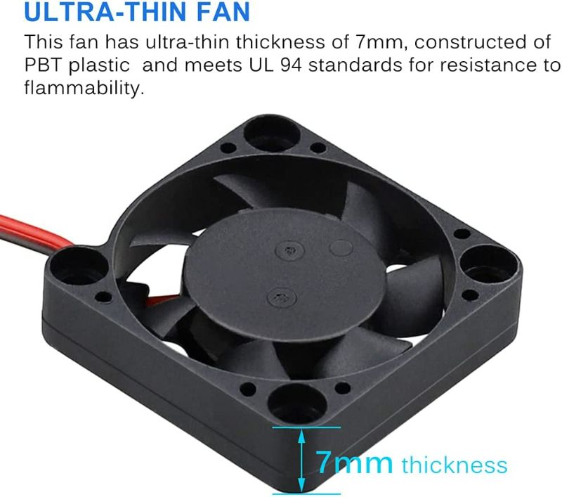 Photo 1 of GDSTIME 30mm x 30mm x 7mm PH 2.0 12v Dc Brushless Cooling Fan