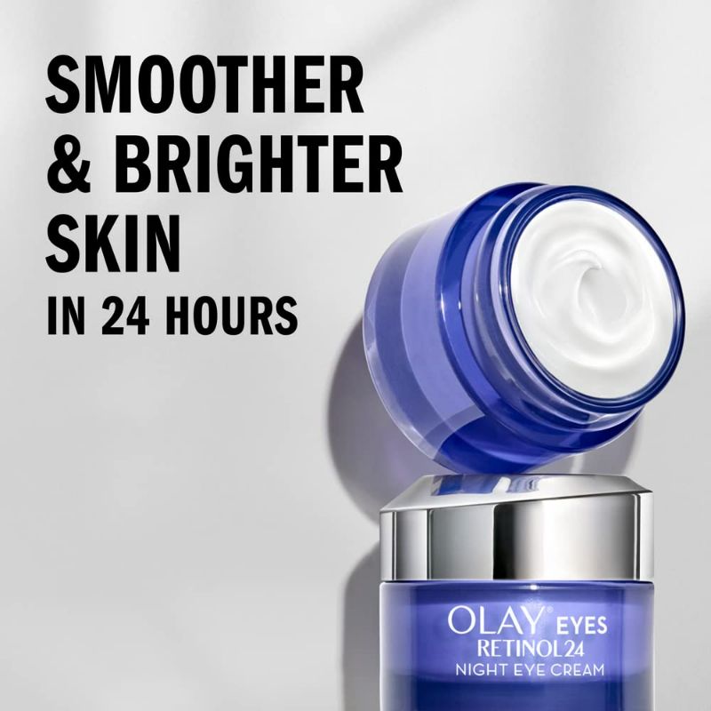 Photo 3 of Olay Regenerist Retinol 24 Night Eye Cream, 0.5oz + Whip Face Moisturizer Travel/Trial Size Bundle