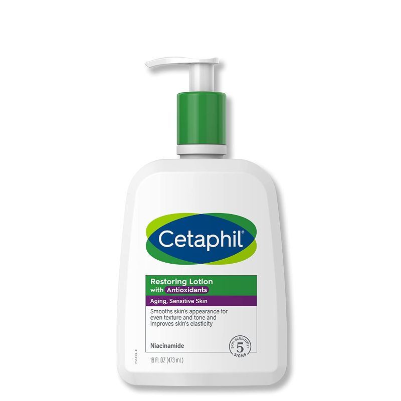 Photo 1 of Cetaphil Restoring Body Lotion with Antioxidants for Aging Skin, Great for Neck and Chest Areas, Fragrance and Paraben Free, Suitable for Sensitve Skin 16 oz. Bottle