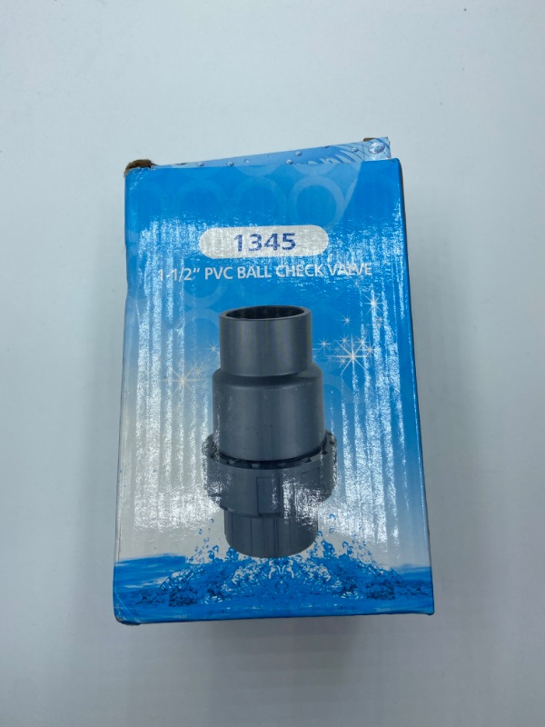 Photo 3 of ERA SCH 80 PVC 1-1/2 Inch True Union Ball Check Valve, Socket Connection