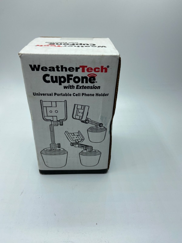 Photo 2 of WeatherTech CupFone with Extension, Cell Phone Mount for Car, Universal Fit Black Plastic Knob