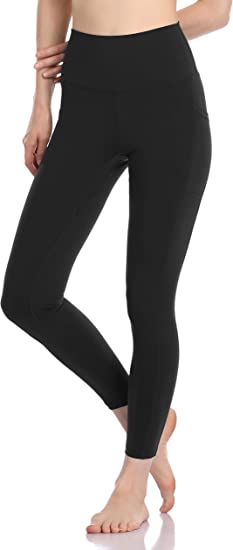 Photo 4 of Women's High Waisted Yoga Pants 7/8 Length Leggings with Pockets (Large)
