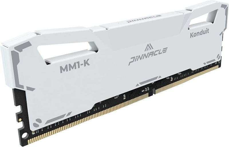 Photo 3 of Timetec Pinnacle Konduit 16GB KIT(2x8GB) DDR4 3200MHz PC4-25600 CL16-18-18-38 XMP2.0 Overclocking 1.35V Compatible for AMD and Intel Desktop Gaming PC Memory Module RAM - White