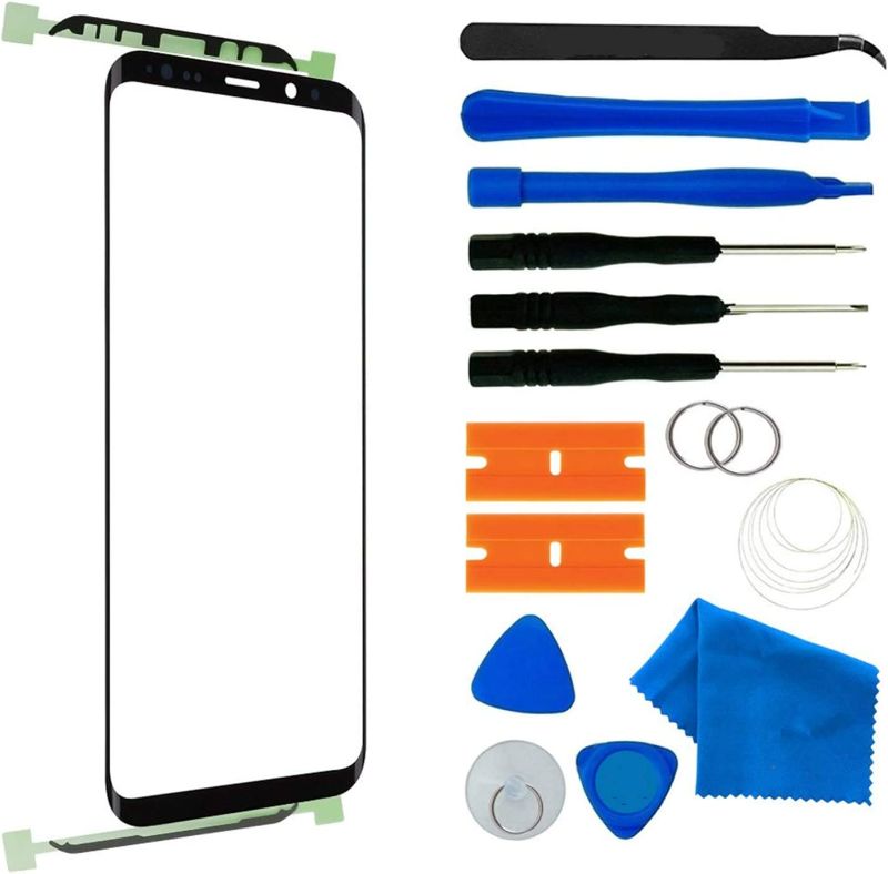 Photo 1 of Original Front Glass Replacement Compatible with Samsung Galaxy S9 Plus G965 6.2 inch Display Screen incl Tool Kit (Galaxy S9+ 6.2 inch Black)