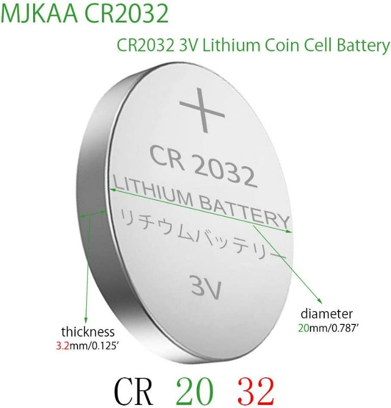 Photo 1 of MJKAA ECR2032 3V Lithium Coin Cell Battery CR2032 (100 Pack)