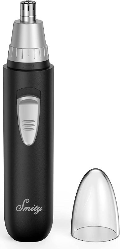 Photo 3 of Smity Rechargeable Ear and Nose Hair Trimmer Professional Painless Eyebrow Trimmer for Men and Women Operated Dual-Edge Blades (Black)
