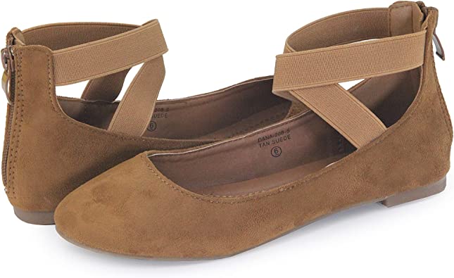 Photo 2 of Anna Womens Dana Closed Toe Ankle Strap Slide Flats 8