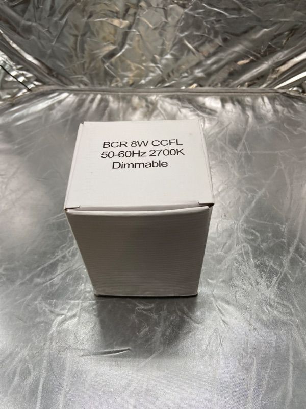 Photo 1 of BCR 8W CCFL 50-60Hz 2700K 120 Watt Equivalent (only 23w used!) Warm White (3100K) Flood Light Bulb - Wet Location Rated