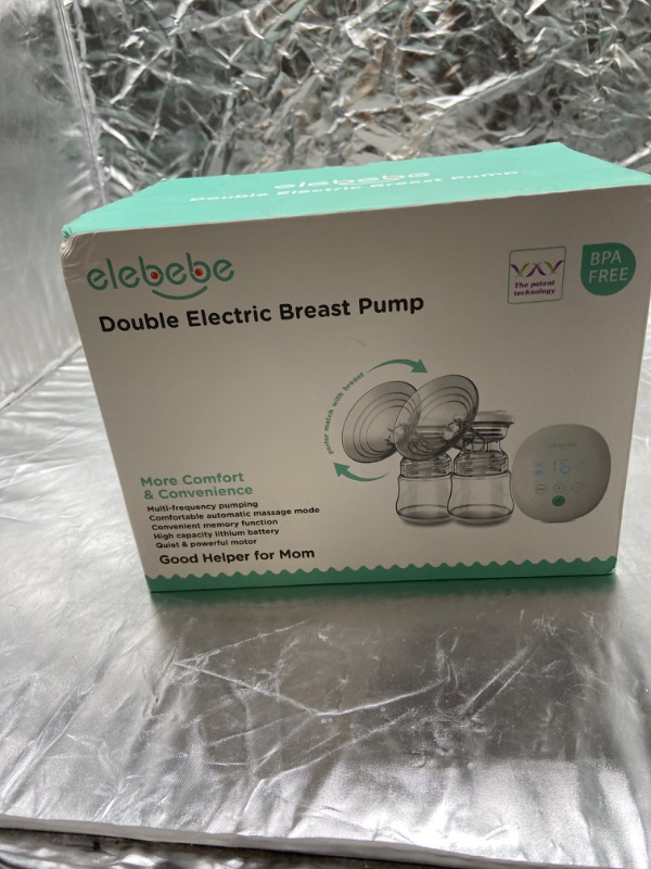 Photo 4 of Double Breast Pump Breast Pump Kit, Quiet & Hygienic, 8 Adjustable Suction Levels & 4 Modes, Perfect Massage and Breastfeeding
