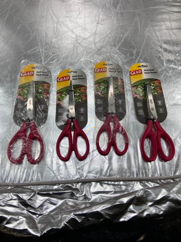 Photo 1 of GLAD Multi Blade herb Shears 4 Pack 