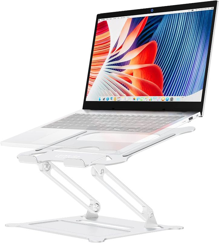 Photo 1 of Urmust Laptop Notebook Stand Holder Adjustable Laptop Stand Ergonomic Computer Stand Laptop Riser Compatible with MacBook Air Pro HP Dell XPS Lenovo All Laptops