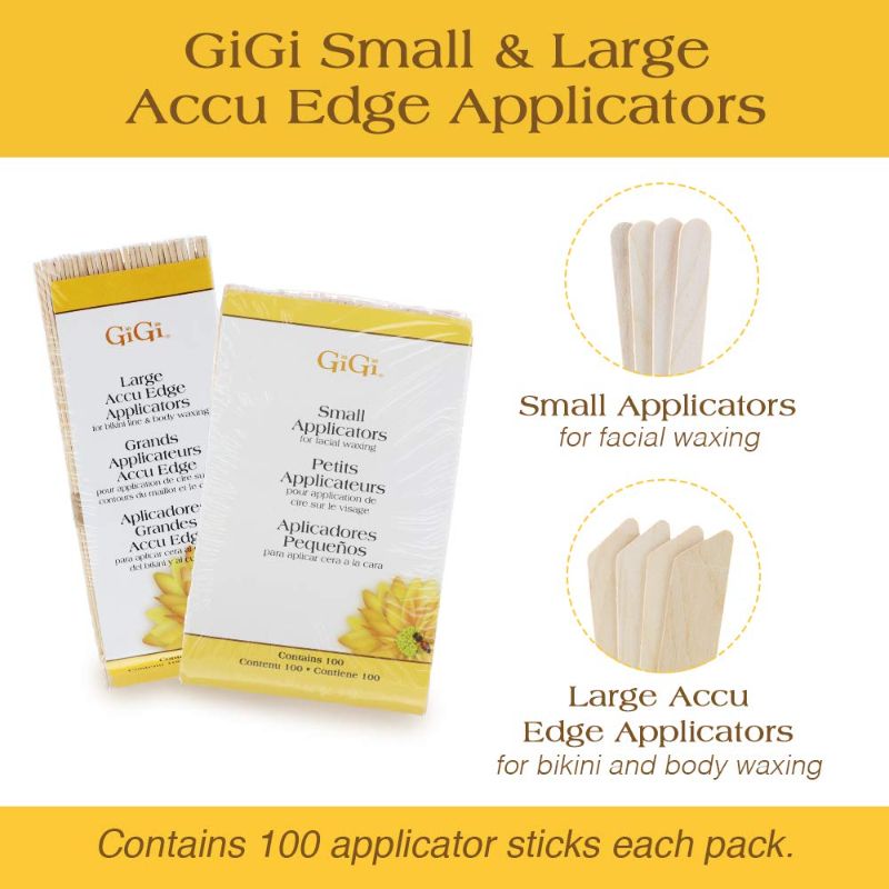 Photo 2 of GiGi Small & Large Accu Edge Applicators 100 Ct Each, 200 Pack