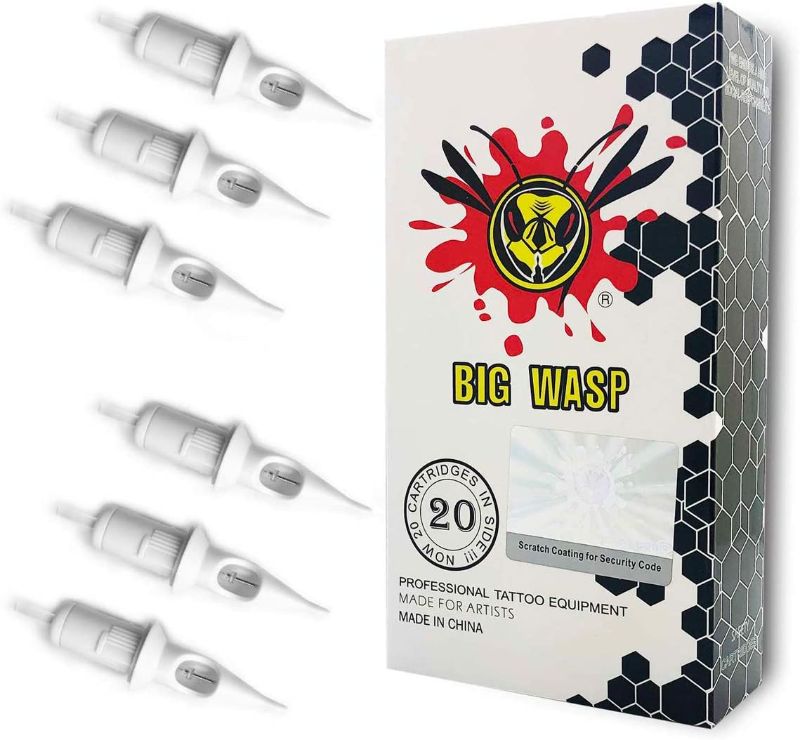 Photo 1 of BIGWASP Professional Disposable 1013RL Tattoo Needle Cartridge #10 Bugpin 13 Round Liner (13RL) 20Pcs