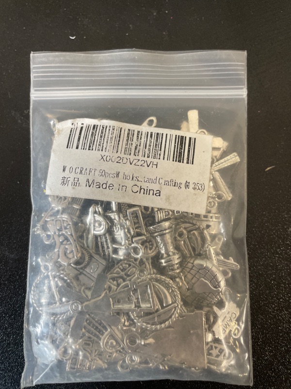 Photo 1 of 100 Grams Assorted Mixed Pendants Beads Connectors for Bracelets Necklace Jewelry Making Craft Supplies, Tibetan