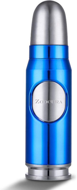 Photo 2 of Zoocura Ice Blue Torch Lighter, Refillable Butane Torch Lighters Adjustable Jet Flame Windproof Lighter for Grill Pocket BBQ Camping, Deluxe Gift Box (Gas Not Included)