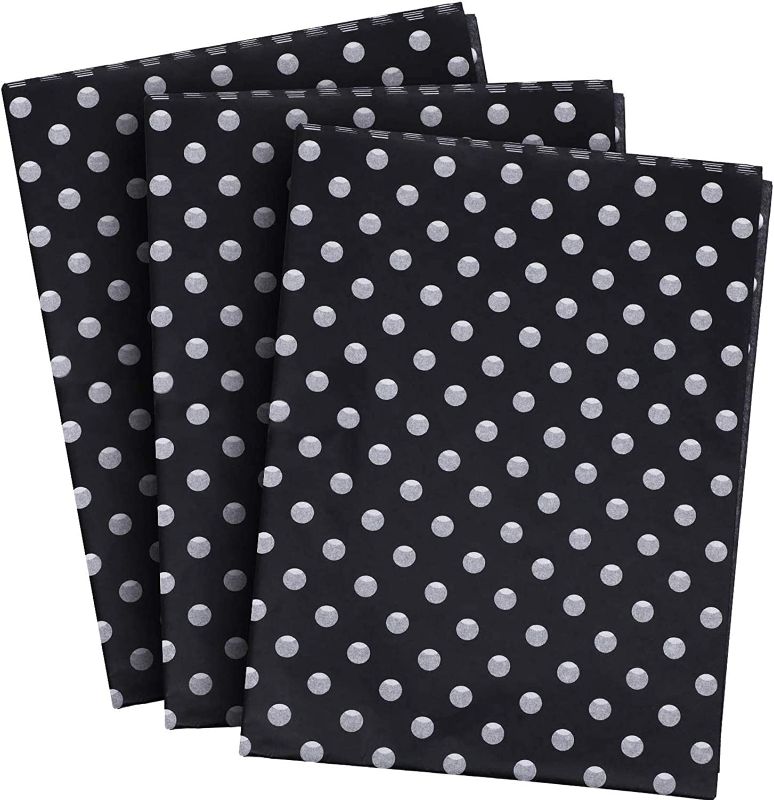 Photo 1 of Shappy 30 Sheets Polka Dots Tissue Paper Dot Wrapping Paper for Halloween Thanksgiving DIY Craft Wrapping Supplies (Color 3, 20 x 15 Inch)