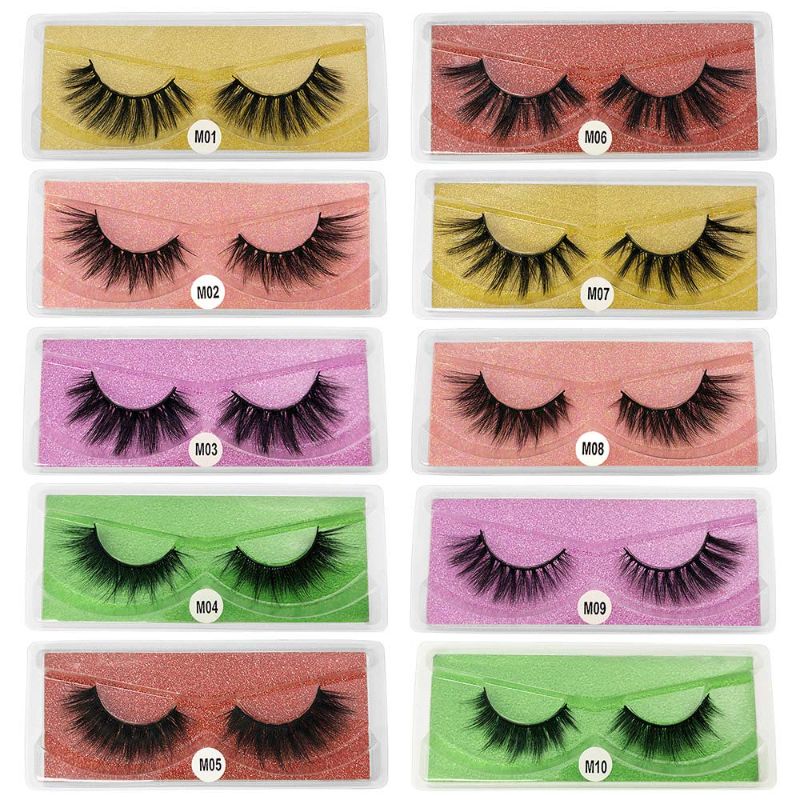 Photo 1 of HBZGTLAD Wholesale Eyelashes 10/20/30/40/50/100 Pairs Faux 3D Mink Lashes Natural False Eyelashes Makeup Cilios Thick Mink Eyelashes In (mix 30pair)