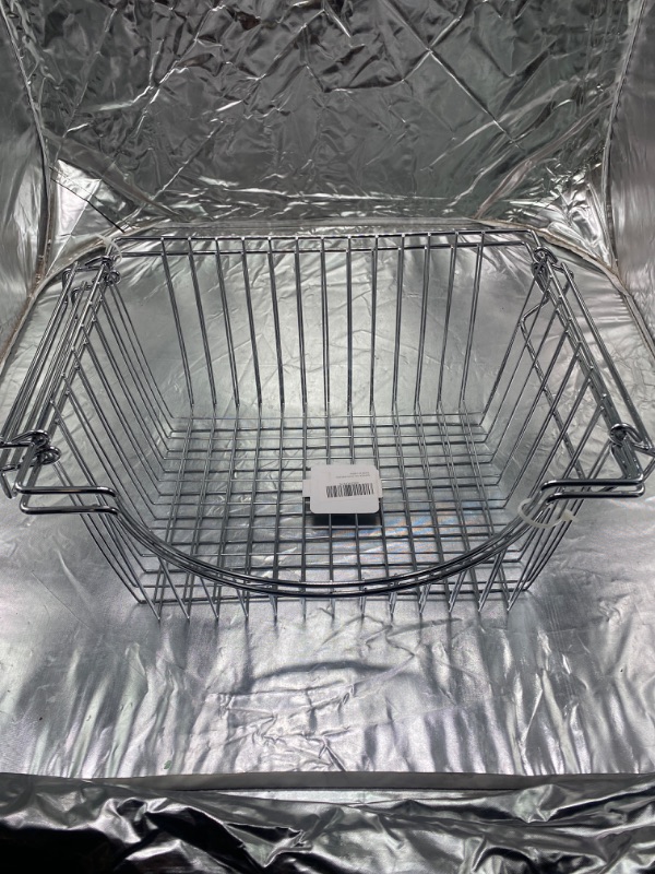 Photo 2 of Smart Design Stacking Baskets with Handles - Set of 2 Medium - Steel Metal Wire - Fruit Produce & Vegetable Safe Storage Bin Organizer - Pantry Counter Stand Rack - Kitchen - 12.63 x 5.5 Inch - Gunmetal