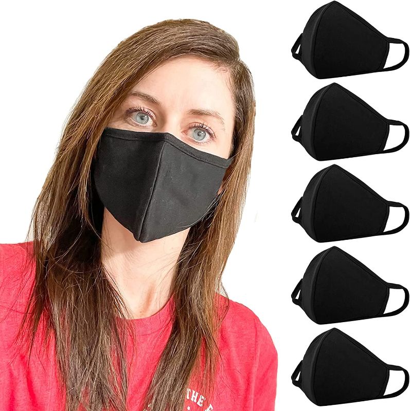 Photo 1 of comfso Cloth Face Masks Cotton with Nose Bridge Wire for Girls Boys Men Women