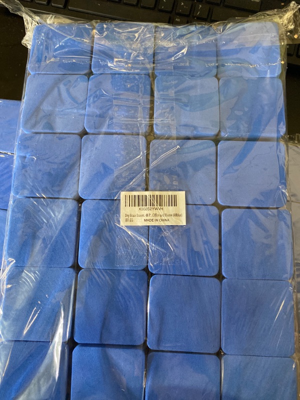 Photo 1 of Favourde 48 Pack Magnetic Whiteboard Dry Eraser Chalkboard Cleansers for Classroom, Home and Office (Blue)
