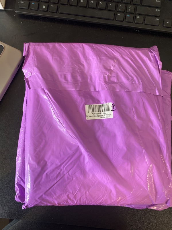 Photo 2 of Poly Mailers Shipping Envelopes Bags, 10 x 13 - inches , 100 Bags (Purple)