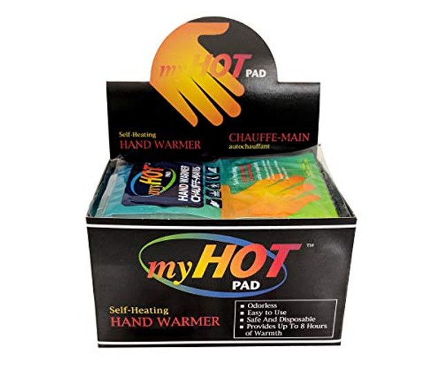 Photo 1 of My Hot Pad - Hand Warmers Self Heating Pads - 20 Pairs = 40 Hand Warmers Total - Lasts up to 8 Hours or More of Heat