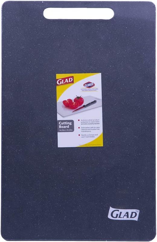Photo 1 of Glad Extra Large Kitchen Cutting Chopping Board | Dishwasher Safe | Non Porous, Easy to Clean, Gentle on Knives | 16.25" x 10.25", Color Will Vary