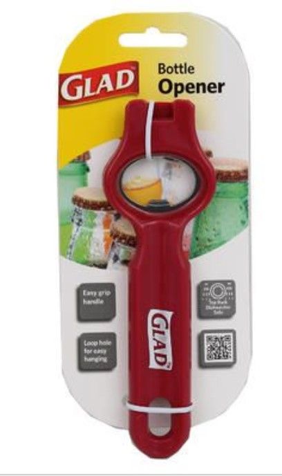 Photo 1 of GLAD bottle opener easy grip handle , dishwasher style , loop hole easy hanging 4 pack
