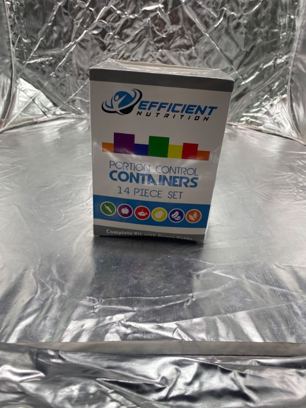 Photo 2 of Efficient Nutrition Portion Control Containers DELUXE Kit (14-Piece) with COMPLETE GUIDE + 21 DAY PLANNER + RECIPE eBOOK BPA FREE Color Coded Meal Prep System for Diet and Weight Loss