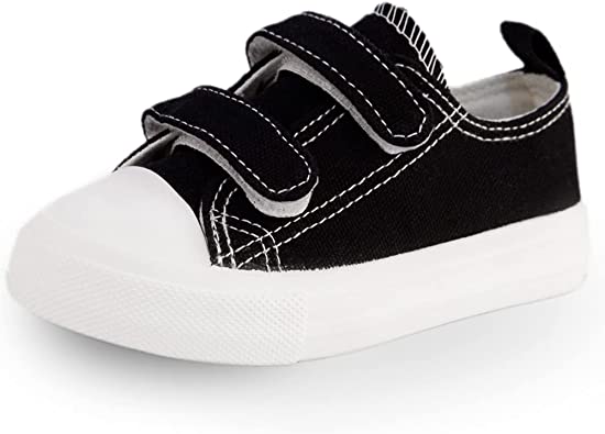 Photo 1 of Toddler Boys and Girls Low Top Canvas Adjustable Strap Sneakers ( size 12 )