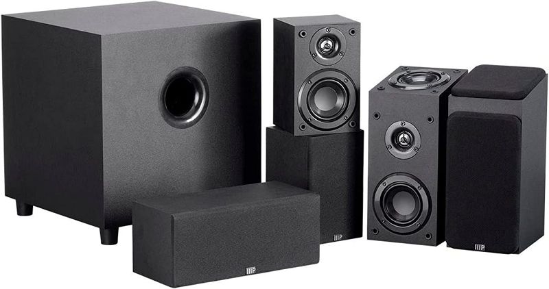 Photo 1 of Monoprice 133831 Premium 5.1.2-Ch. Immersive Home Theater System - Black With 8 Inch 200 Watt Subwoofer