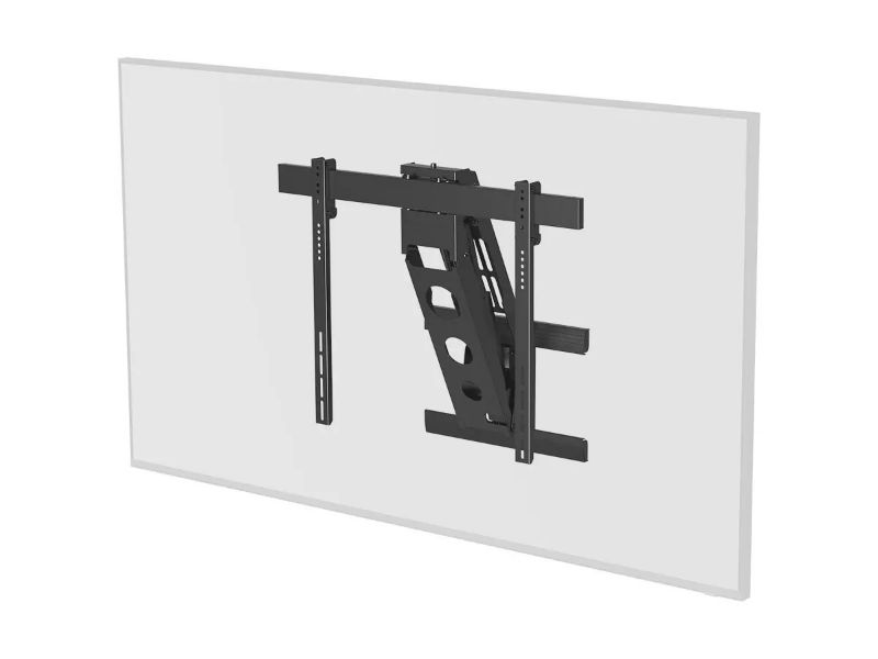 Photo 1 of Monoprice Motorized Above Fireplace Mantel Pull-down, Full-Motion, Articulating TV Wall Mount Bracket - For LED TVs between 50in and 100in, Max Weight 110lbs, VESA Patterns up to 800x600