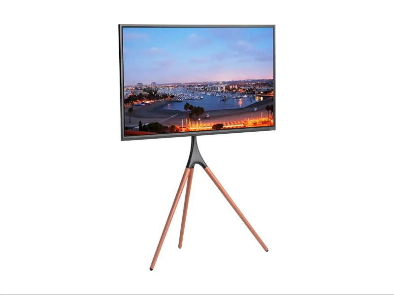 Photo 2 of Monoprice Studio Easel Fixed Tripod TV Stand and Mount for Displays 45" to 65" up to 77 lbs. with VESA up to 600x400