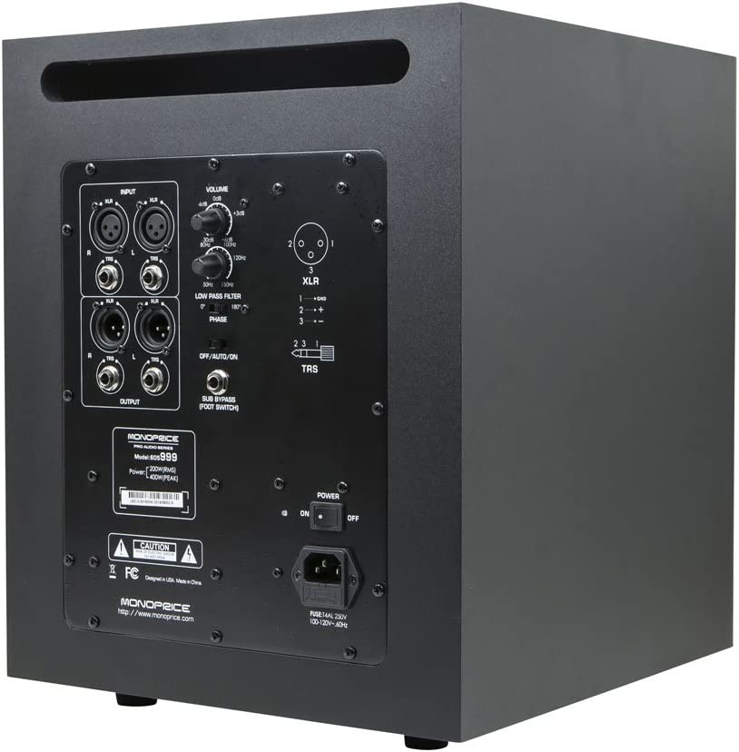 Photo 2 of Monoprice Stage Right 10-Inch Powered Studio Multimedia Subwoofer
