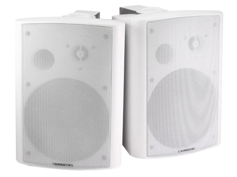 Photo 1 of Monoprice 2-Way Active Wall Mount Speakers (Pair), 25W, White