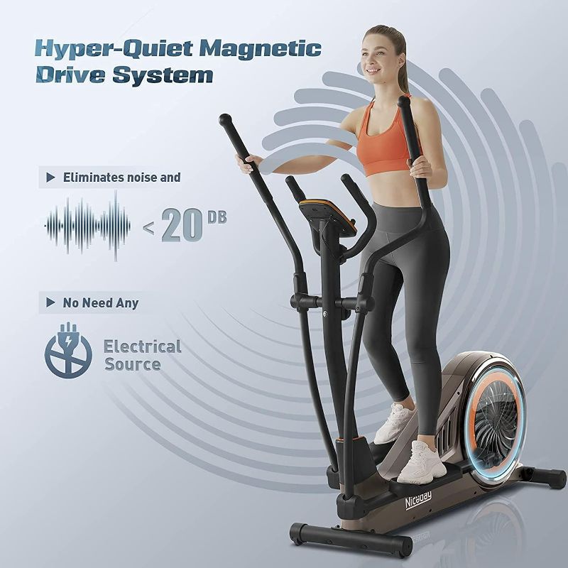 Photo 1 of Niceday Elliptical Machine, Cross Trainer with Hyper-Quiet Magnetic Driving System, 16 Resistance Levels