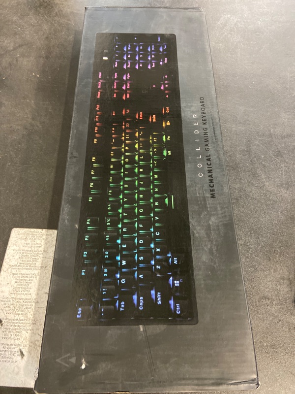 Photo 3 of Monoprice Dark Matter Collider Mechanical Gaming Keyboard - Cherry MX Red, Full RGB Customization, Wired, Full N-Key Rollover