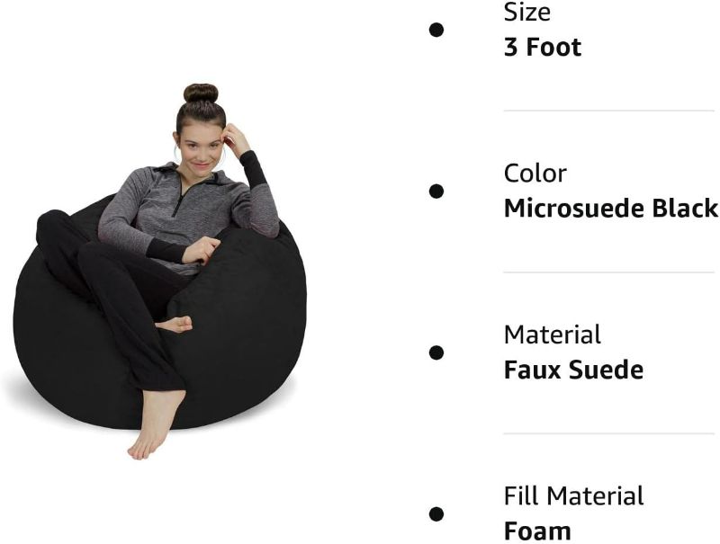 Photo 1 of Sofa Sack - Plush, Ultra Soft Bean Bag Chair - Memory Foam Bean Bag Chair with Microsuede Cover