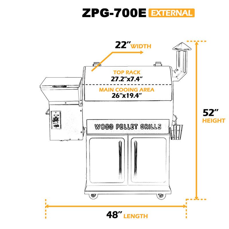 Photo 2 of Z Grills 700D2E Wood Pellet Grill and Smoker