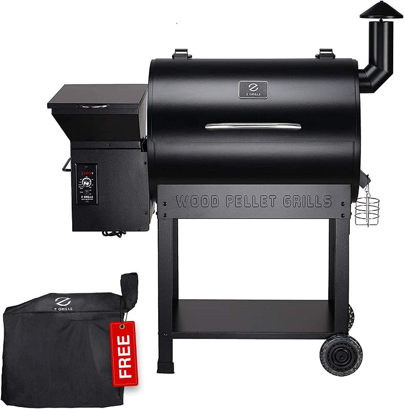 Photo 1 of Z GRILLS ZPG-7002B2E 2020 Upgrade Wood Pellet Grill & Smoker, 8 in 1 BBQ Grill Auto Temperature Controls, inch Cooking Area, 700 sq in Black