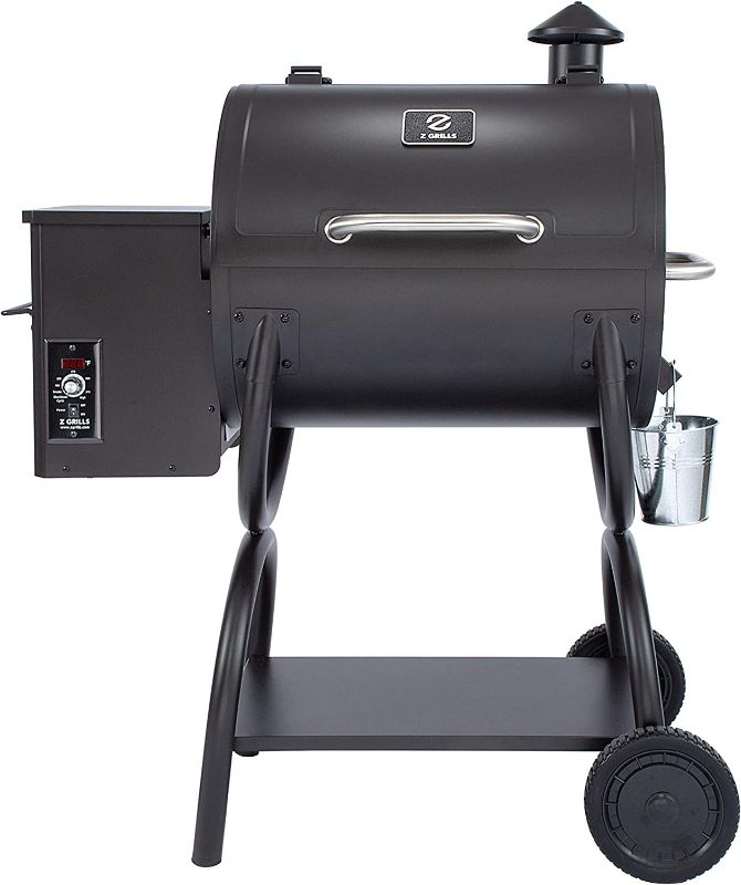 Photo 1 of Z GRILLS ZPG-550A 2022 New Model Wood Pellet Grill & Smoker 6 in 1 BBQ Grill Auto Temperature Control, 590 sq in Black