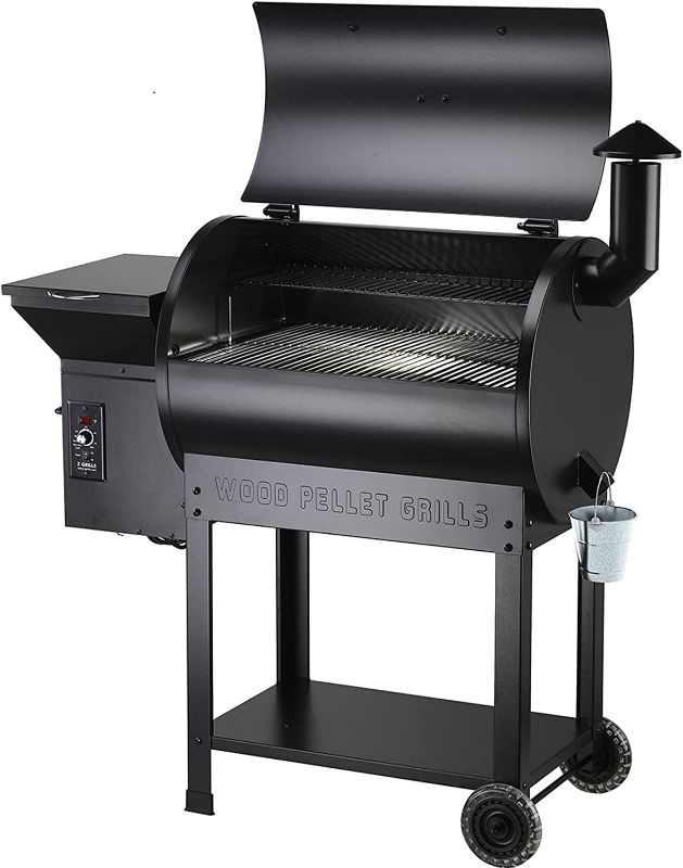 Photo 2 of Z GRILLS ZPG-7002B 2020 Upgrade Wood Pellet Grill & Smoker, 8 in 1 BBQ Grill Auto Temperature Controls, inch Cooking Area, 700 sq in Black